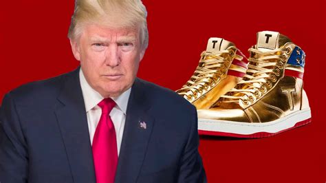 who makes trump's gold sneakers.